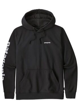 Patagonia Black Logo Uprisal Hoody Hoodie Pull Over, Size XL